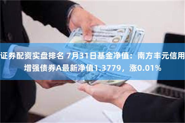 证券配资实盘排名 7月31日基金净值：南方丰元信用增强债券A最新净值1.3779，涨0.01%